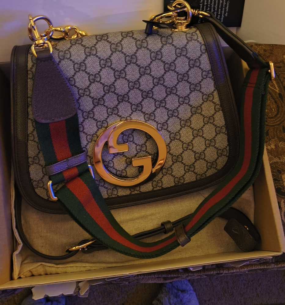 Gucci Medium Blondie Shoulder Bag with W/ Gold Hardware. 100% Authenticated!!!